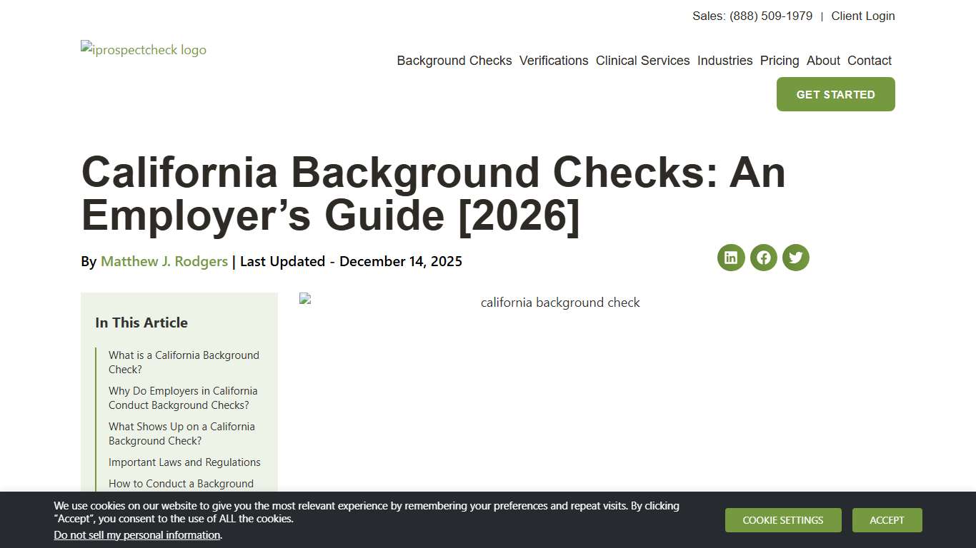 California Background Check: An Employer's Guide [2026]